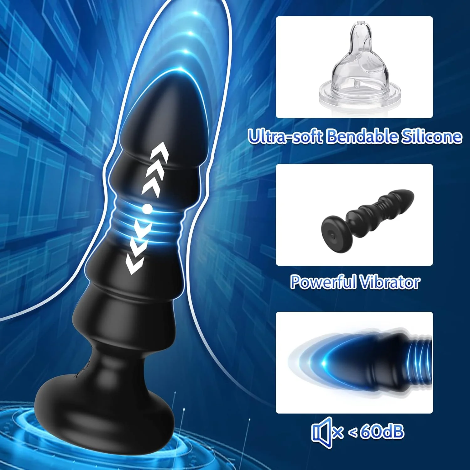 HorizonGrip Remote-Controlled Thrusting Anal Vibrator - Image 4