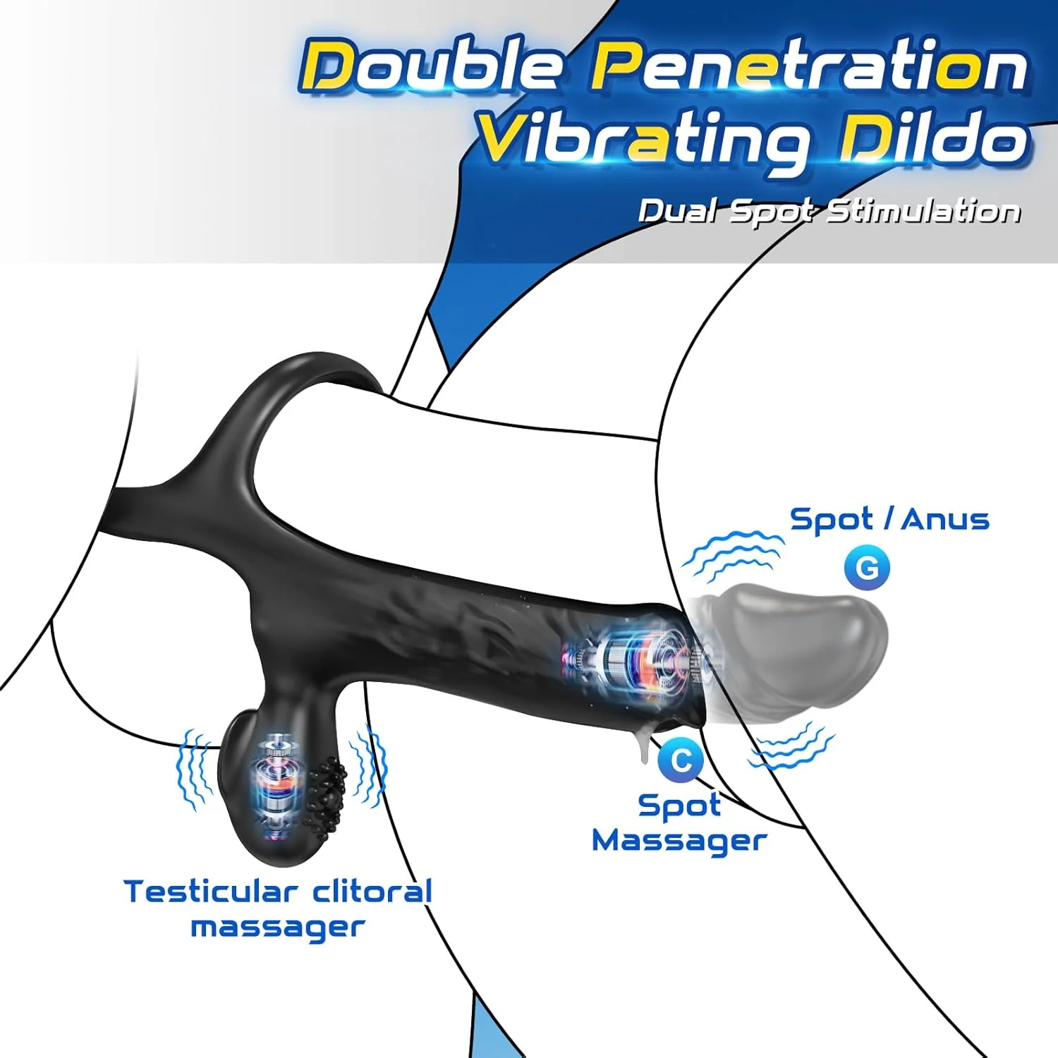 RefinedPleasure Cock Ring Penis Sleeve Anal Dildo Vibrator - Image 5