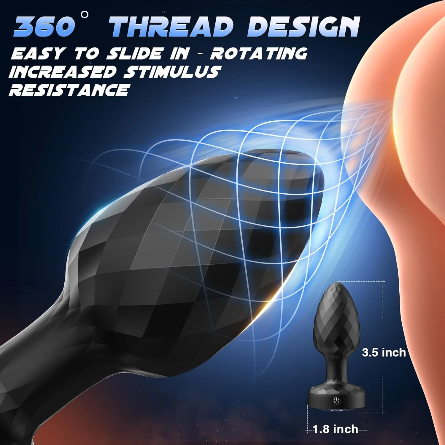 StormTease 360° Powerful Swiveling Anal Vibrator - Image 3