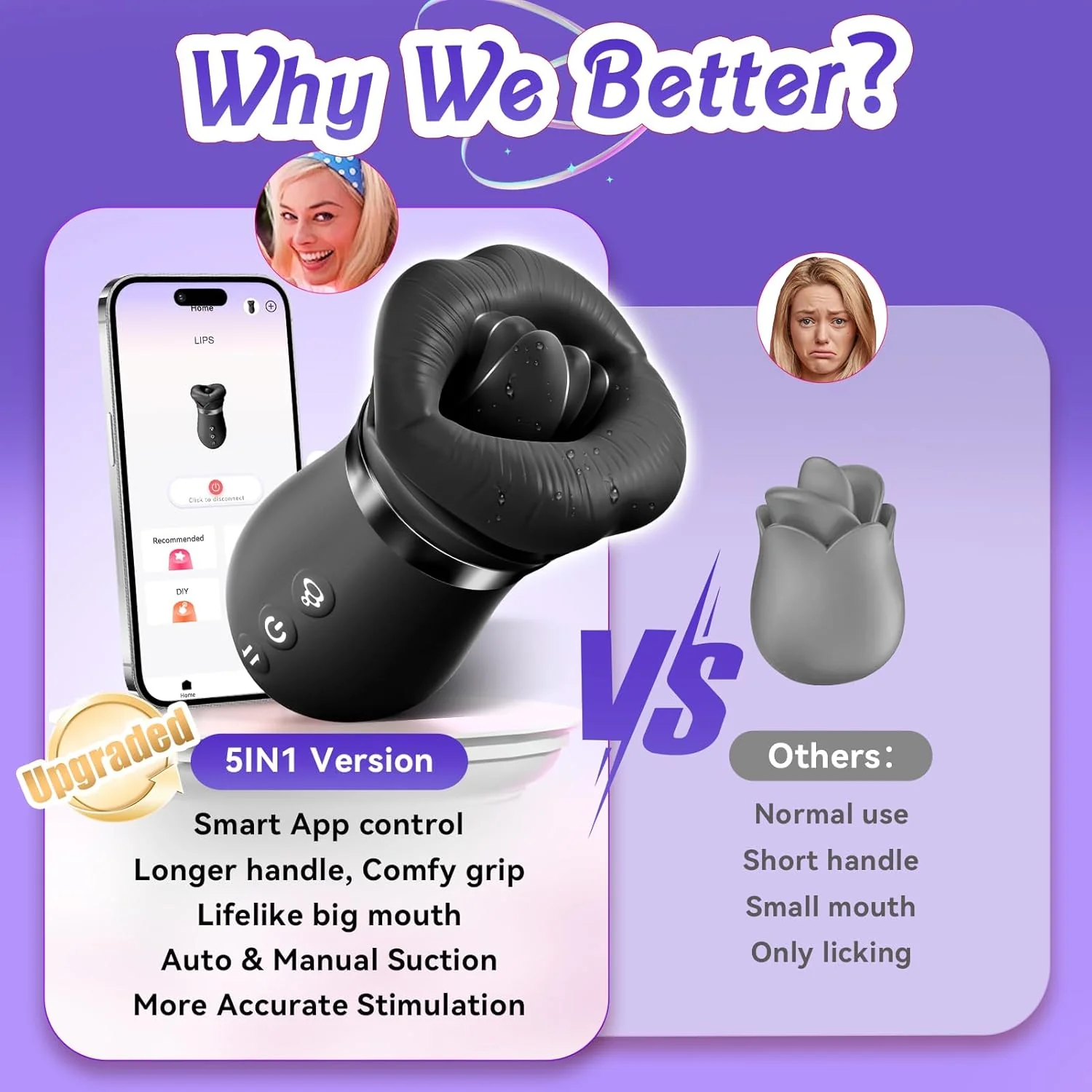 VantelleX AI Bloom Wand Clit Sucker App Waterproof Quiet - Image 7