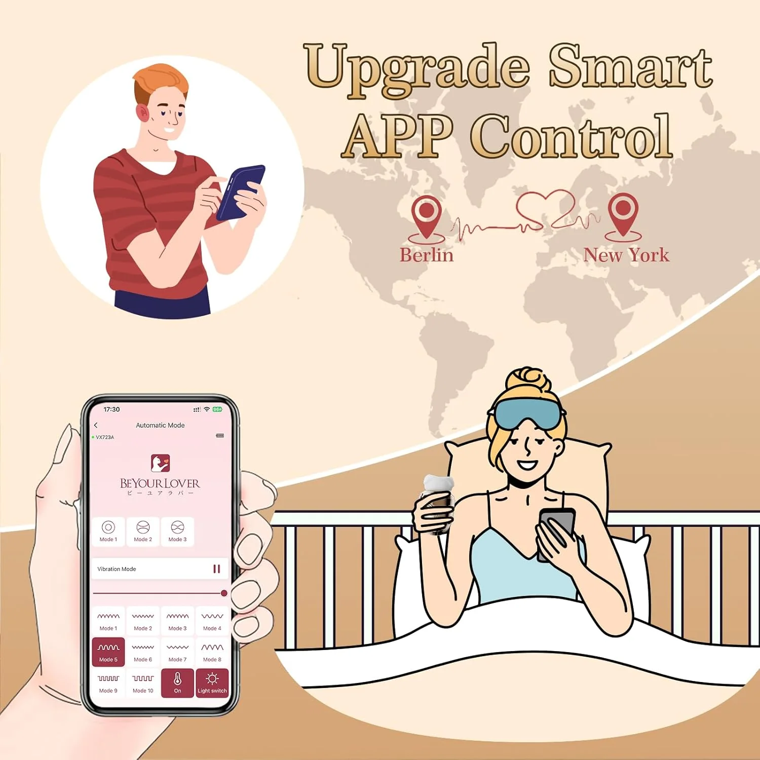 RoseHeat Rose App Control Clit Sucking Vibrator 5-in-1 - Image 3